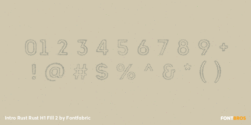 Intro Rust Rust H1 Fill 2 Font Poster #4