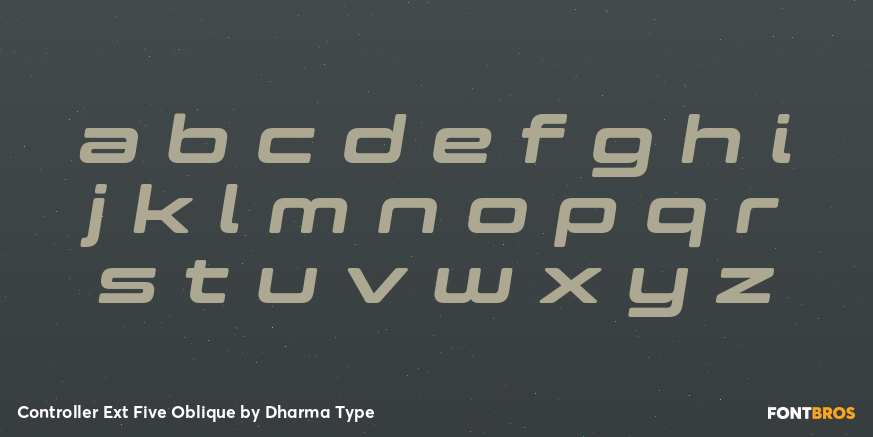 Controller Ext Five Oblique Font Poster #3