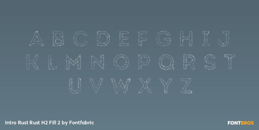 Intro Rust Rust H2 Fill 2 Font Poster #3