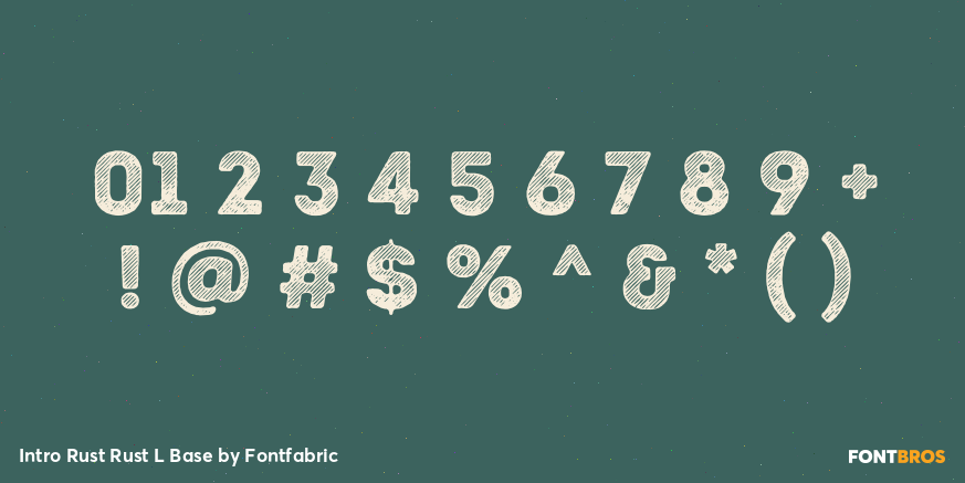 Intro Rust Rust L Base Font Poster #4