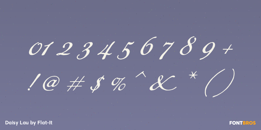 Daisy Lau Font Poster #4