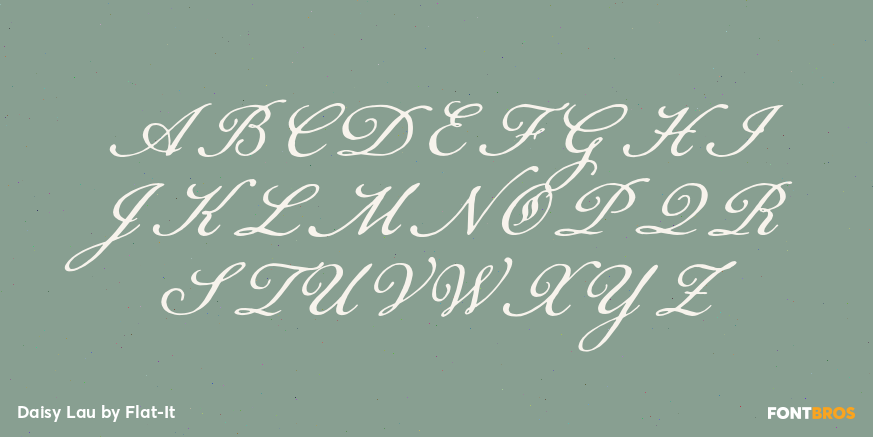 Daisy Lau Font Poster #2