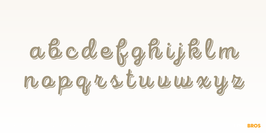 Intro Rust Script B Base Shade Font Poster #3