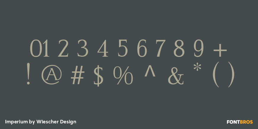 Imperium Font Poster #4