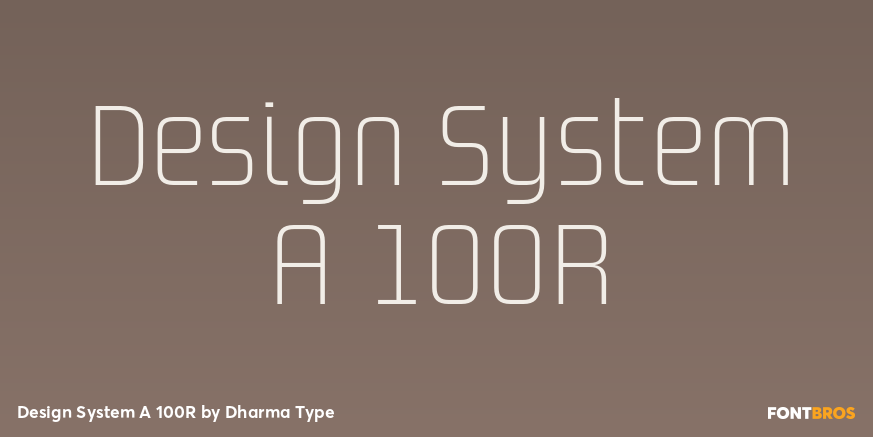 Design System A 100R Font Poster #1
