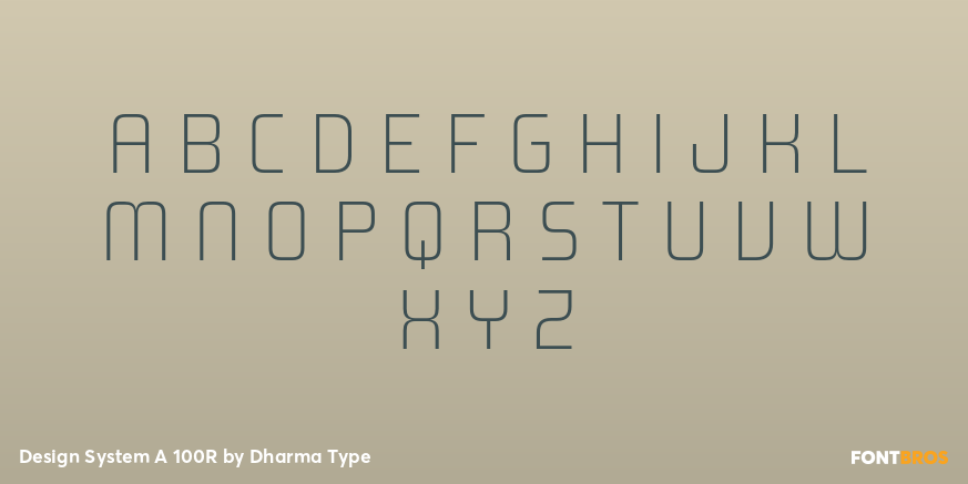 Design System A 100R Font Poster #2