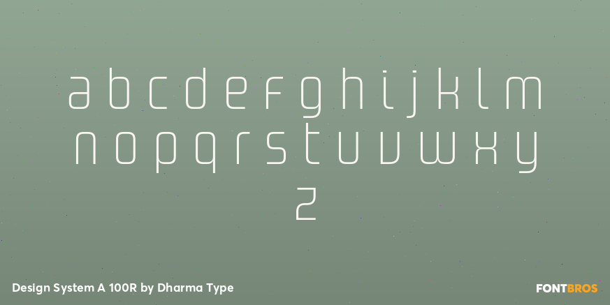 Design System A 100R Font Poster #3