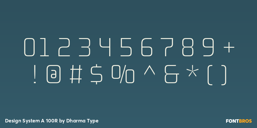 Design System A 100R Font Poster #4