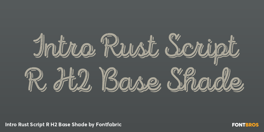 Intro Rust Script R H2 Base Shade Poster