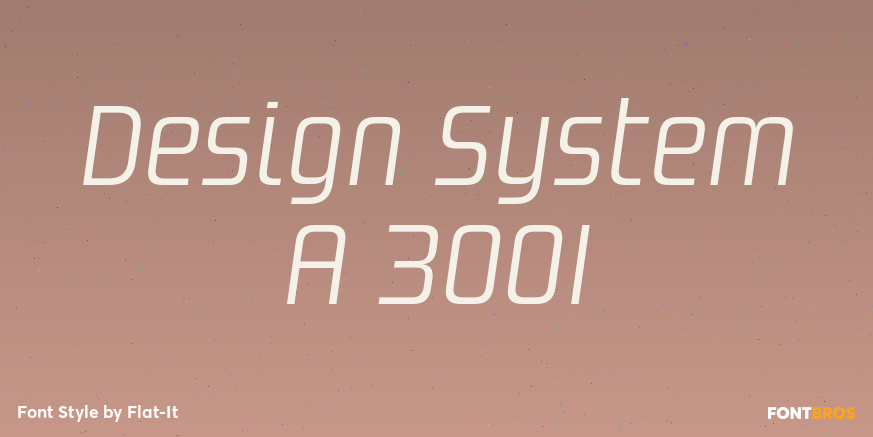 Design System A 300I Font Poster #1