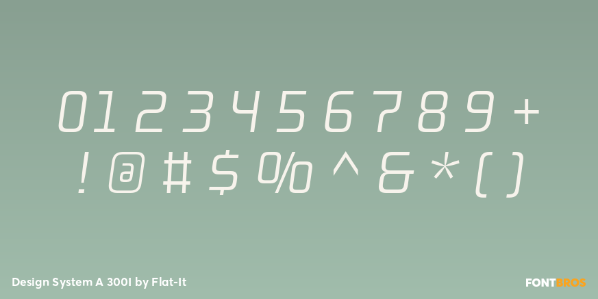 Design System A 300I Font Poster #1