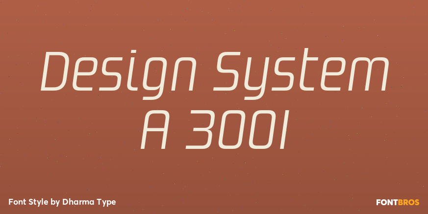Design System A 300I Font Poster #1