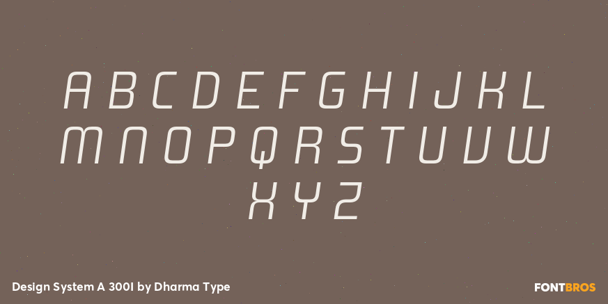 Design System A 300I Font Poster #2