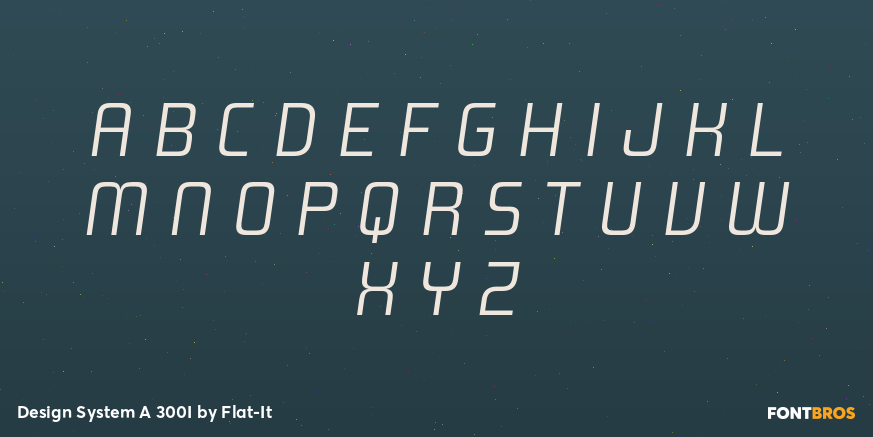 Design System A 300I Font Poster #1