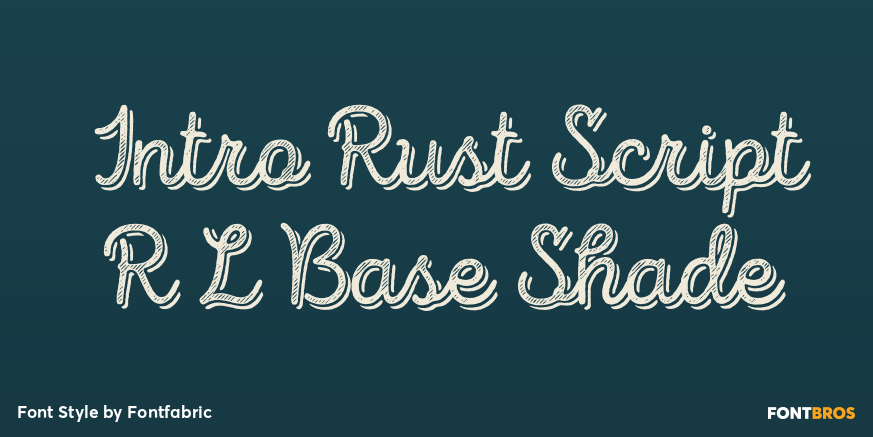 Intro Rust Script R L Base Shade Poster
