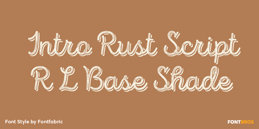 Intro Rust Script R L Base Shade Poster