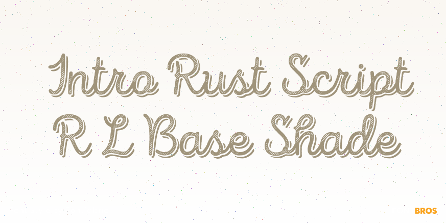 Intro Rust Script R L Base Shade Poster