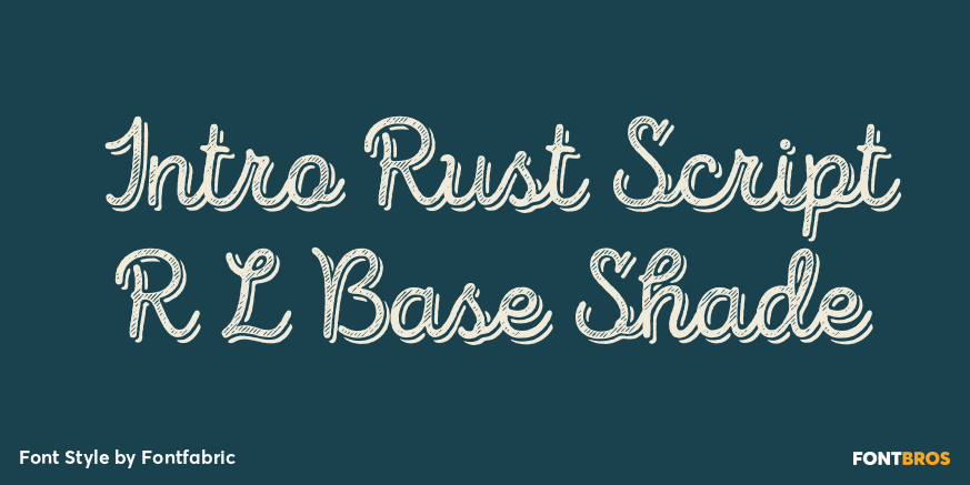 Intro Rust Script R L Base Shade Poster