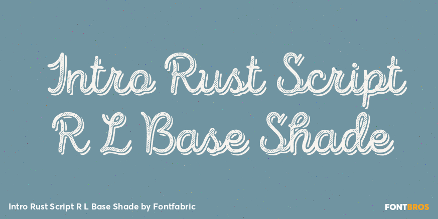 Intro Rust Script R L Base Shade Poster