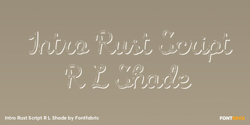 Intro Rust Script R L Shade Poster