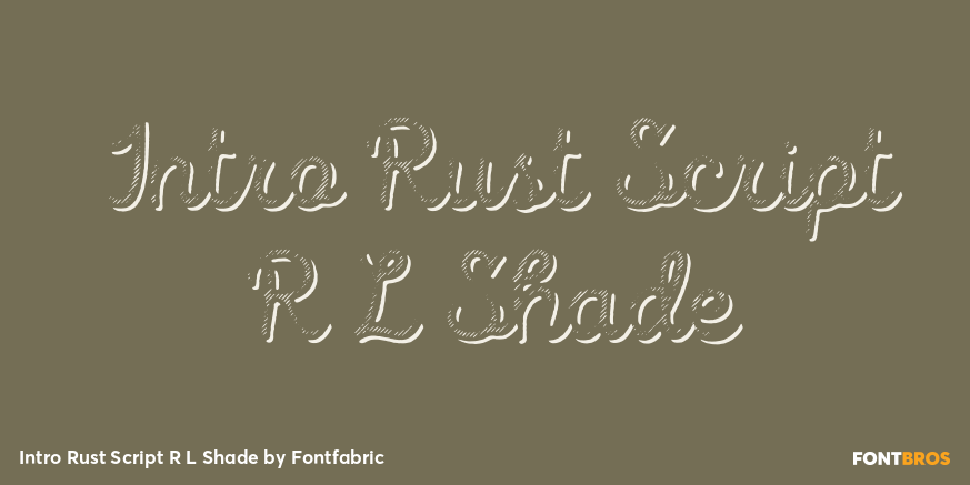 Intro Rust Script R L Shade Poster