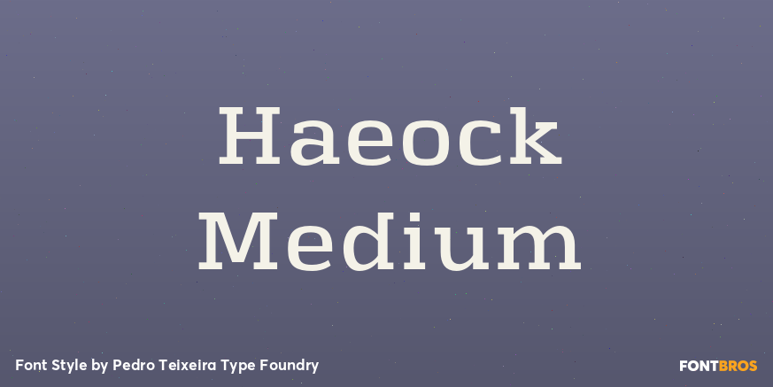 Haeock Medium Font Poster #1
