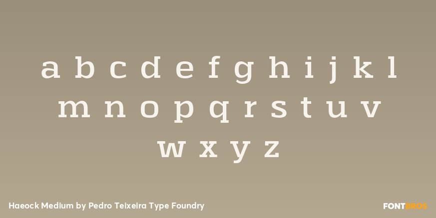 Haeock Medium Font Poster #1