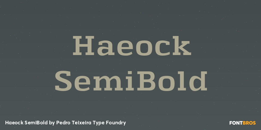 Haeock SemiBold Font Poster #1