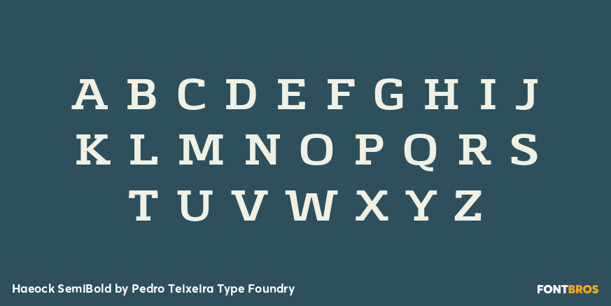 Haeock SemiBold Font Poster #2