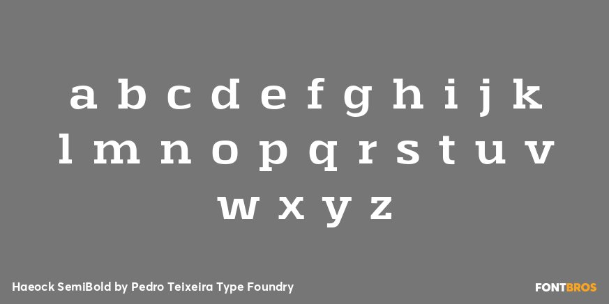 Haeock SemiBold Font Poster #3