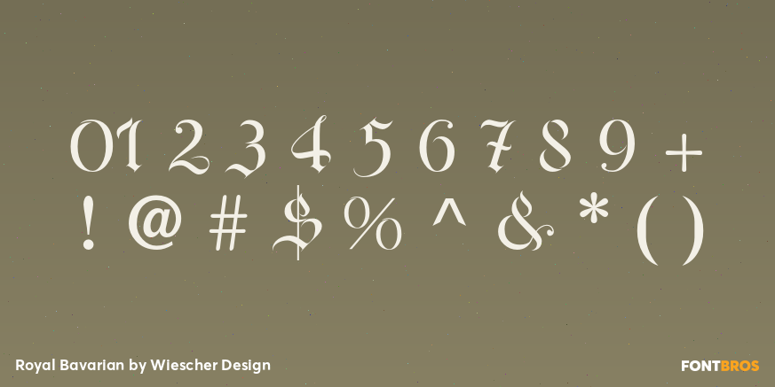 Royal Bavarian Font Poster #1