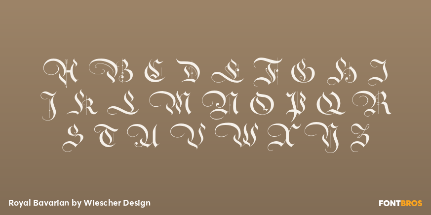 Royal Bavarian Font Poster #1