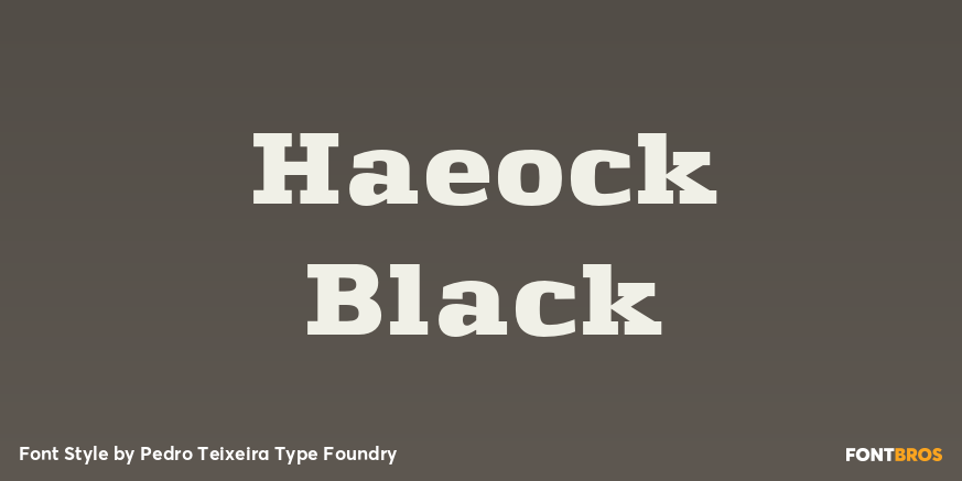 Haeock Black Font Poster #1