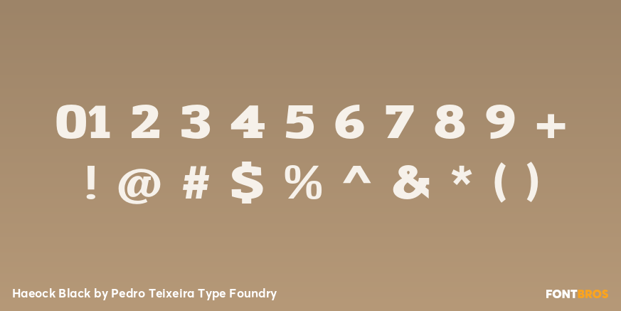 Haeock Black Font Poster #1