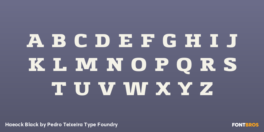 Haeock Black Font Poster #1
