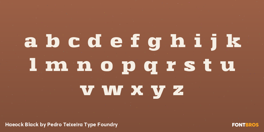 Haeock Black Font Poster #1