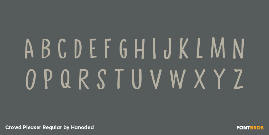 Crowd Pleaser Regular Font Poster #2