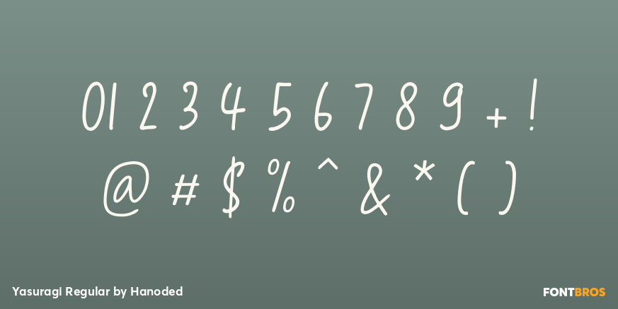 Yasuragi Regular Font Poster #1