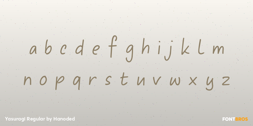 Yasuragi Regular Font Poster #1