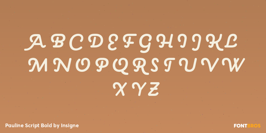 Pauline Script Bold Font Poster #2