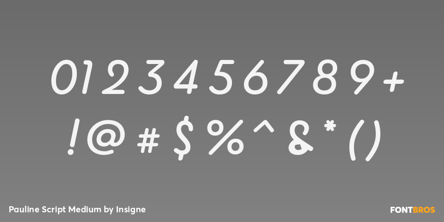 Pauline Script Medium Font Poster #4