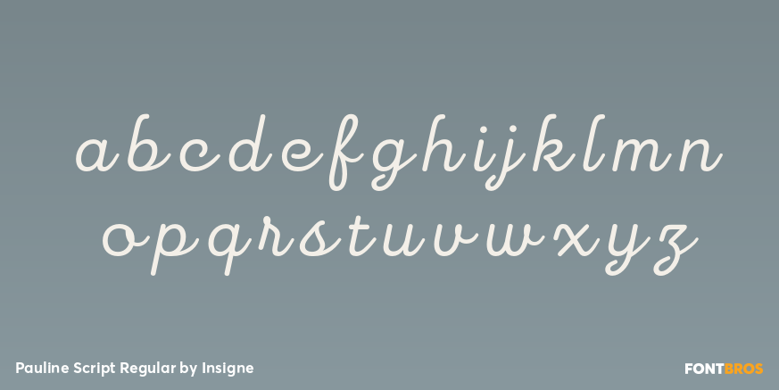 Pauline Script Regular Font Poster #3