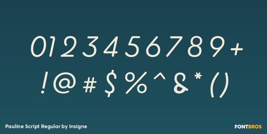 Pauline Script Regular Font Poster #4