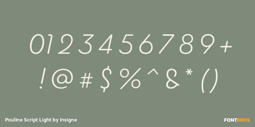 Pauline Script Light Font Poster #4