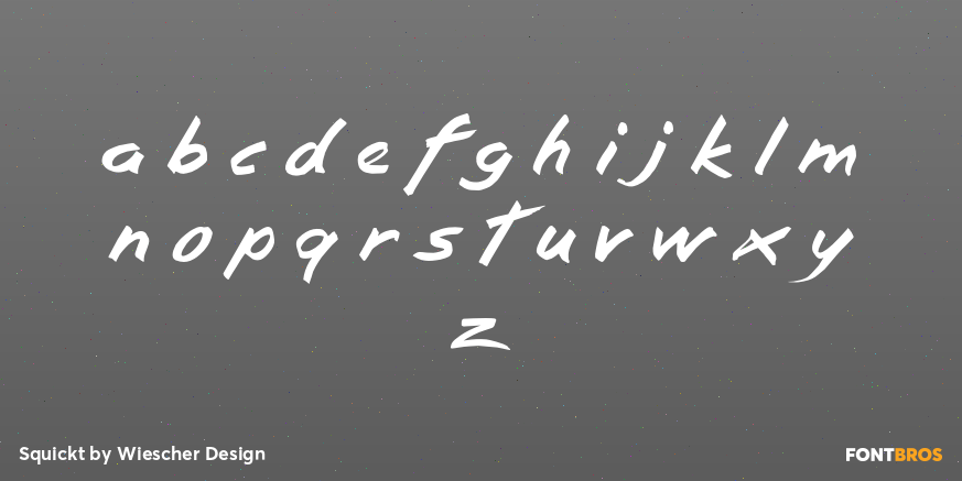 Squickt Font Poster #3