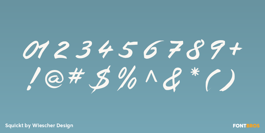 Squickt Font Poster #4