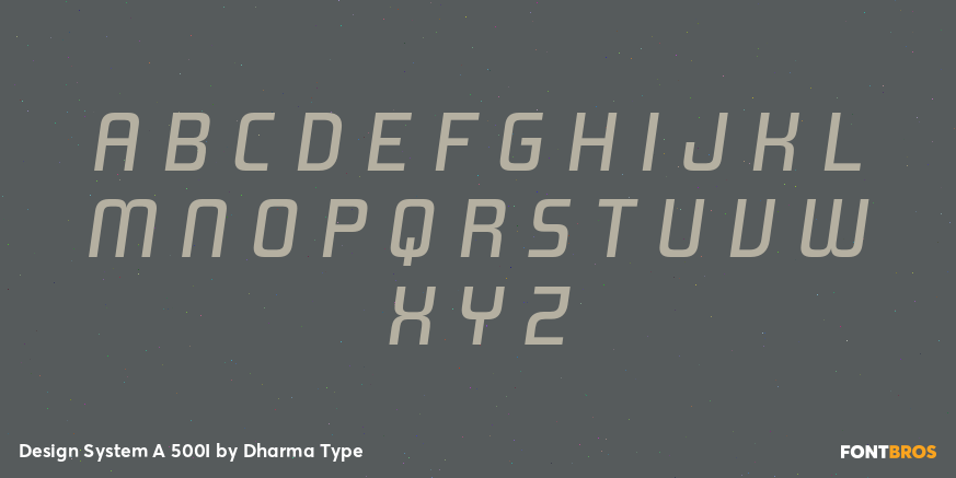 Design System A 500I Font Poster #2