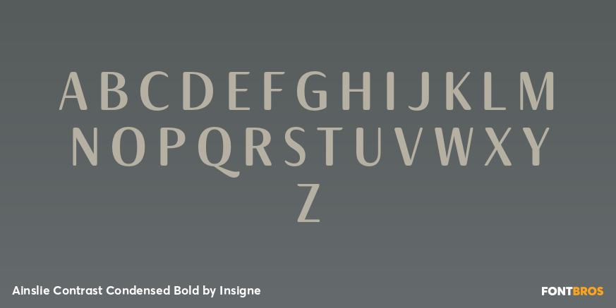 Ainslie Contrast Condensed Bold Font Poster #2