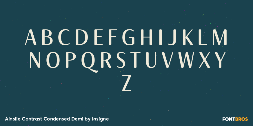 Ainslie Contrast Condensed Demi Font Poster #1