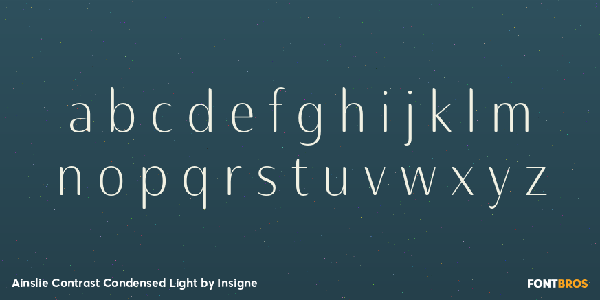 Ainslie Contrast Condensed Light Font Poster #3